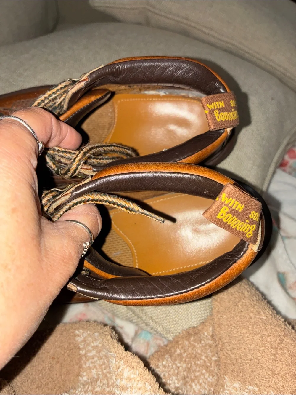 Dr. Martens Brown Leather Lace-Up Outdoor Boots